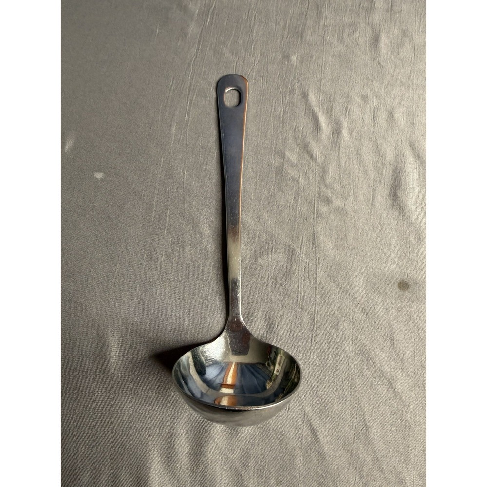 Vintage The Frugal Gourmet Stainless Steel 8.25" Gravy Ladle Silver Tone Utensil
